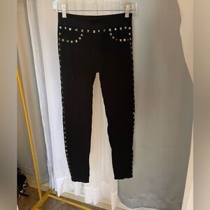 INC International Concepts Black Studded Leggings.